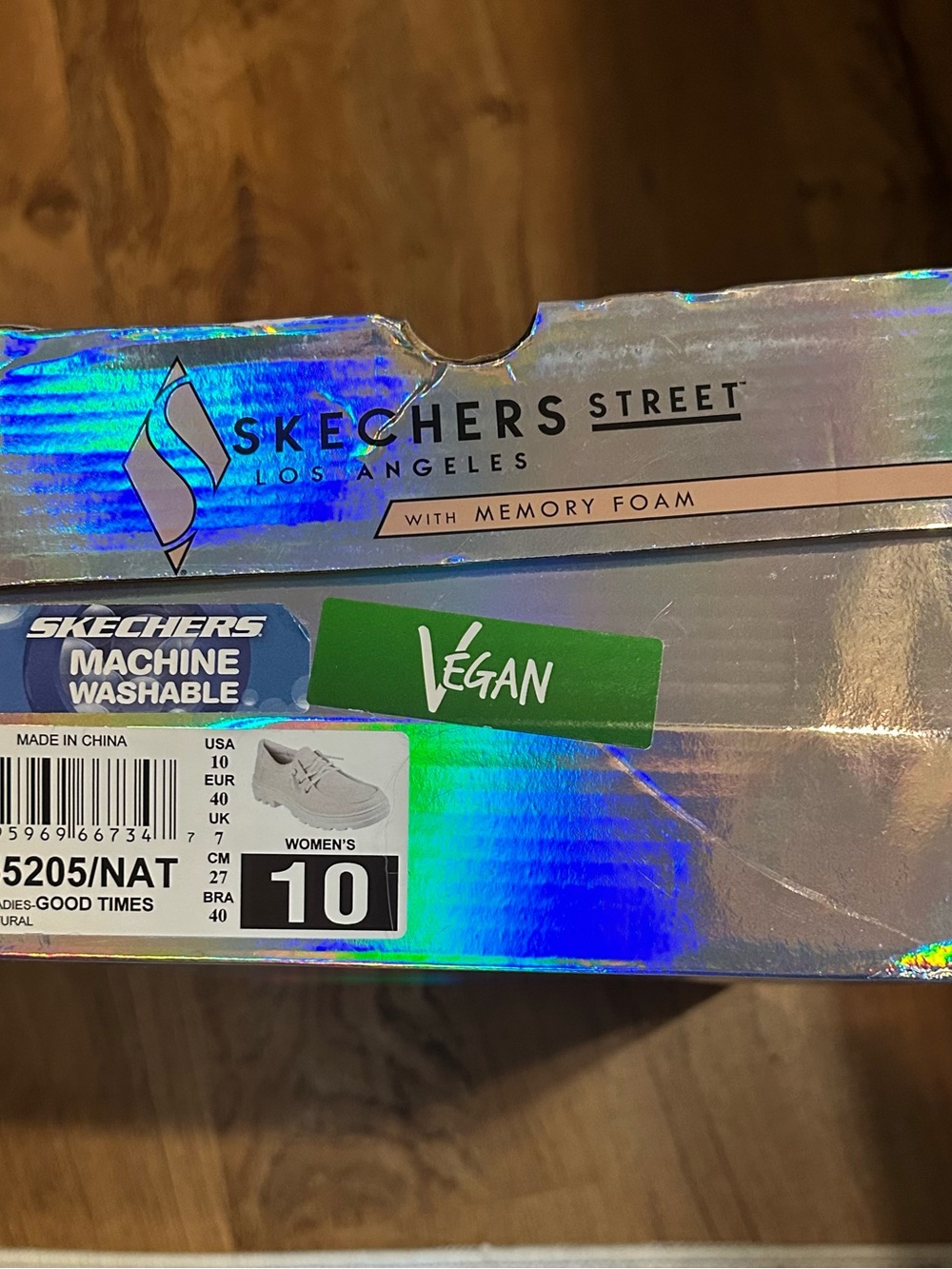Skechers Street Holographic Shoes New In Box